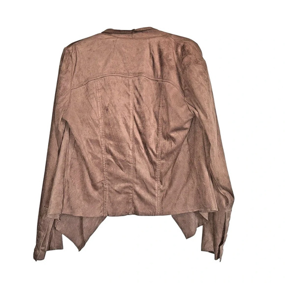 Kut From‎ The Kloth Sz L Faux Suede Jacket Boho Western Neutral Lightweight - Picture 2 of 12
